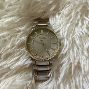 Fossil Silver and Gold Men's Watch